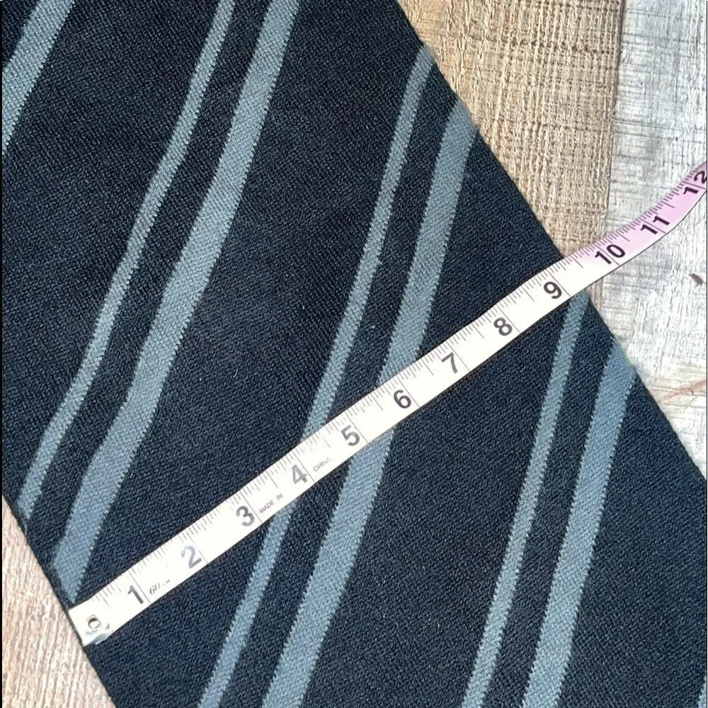 Mickey Mouse Long Scarf black grey stripe walt Disney